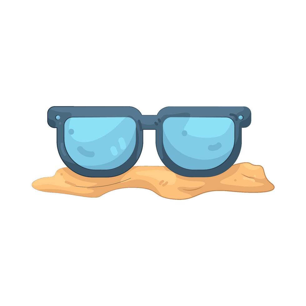 Sunglasses on Sand vector
