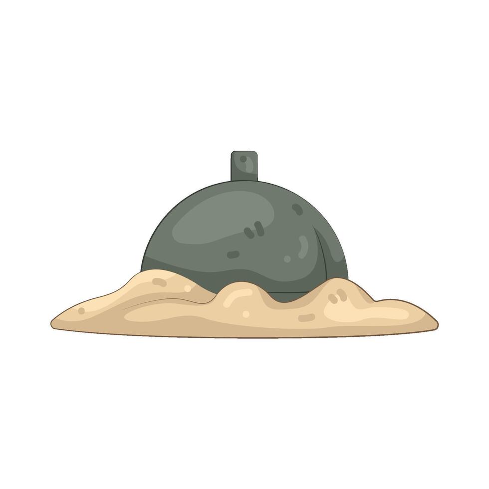 illustration of an landmine vector