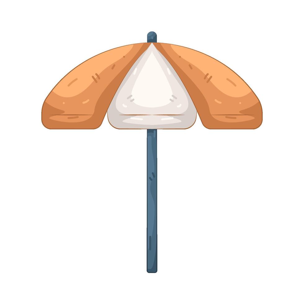 Sushi-themed umbrella illustration vector