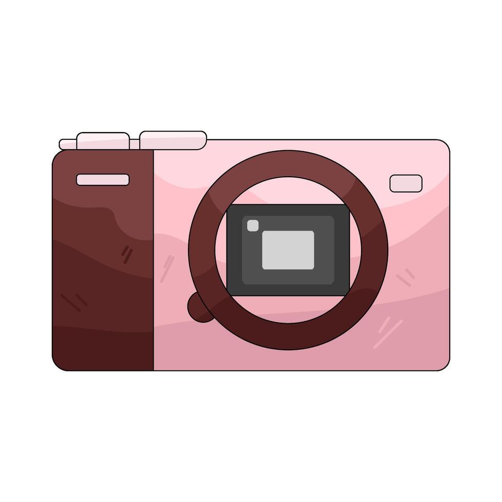 Pink Digital Camera vector
