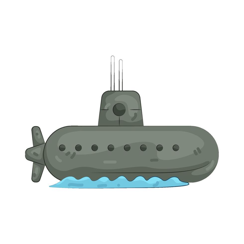 Submarine in the Sea vector