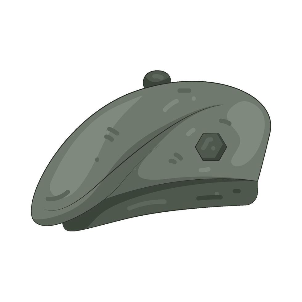 Green Military Beret vector