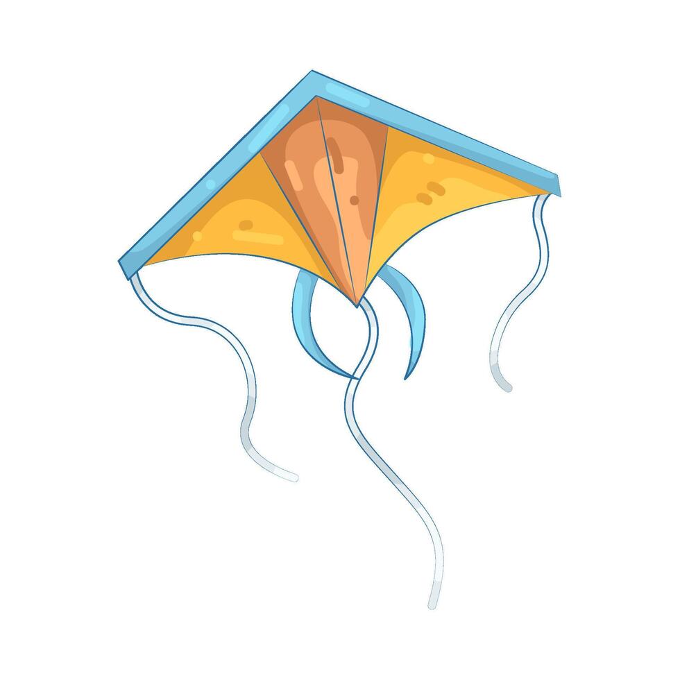 Flying Diamond Kite vector