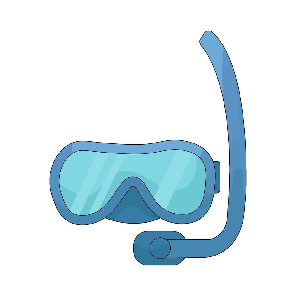 Diving Mask and Snorkel vector