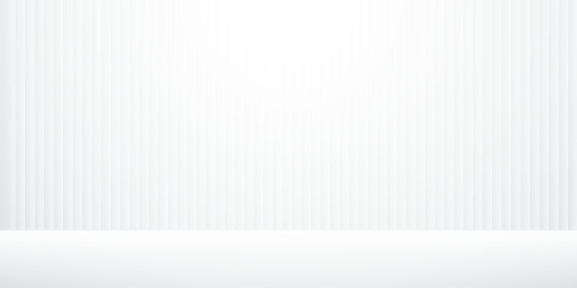 Minimalist white studio room, gradient color with vertical lines, banner, , website template, certificate and presentation. vector