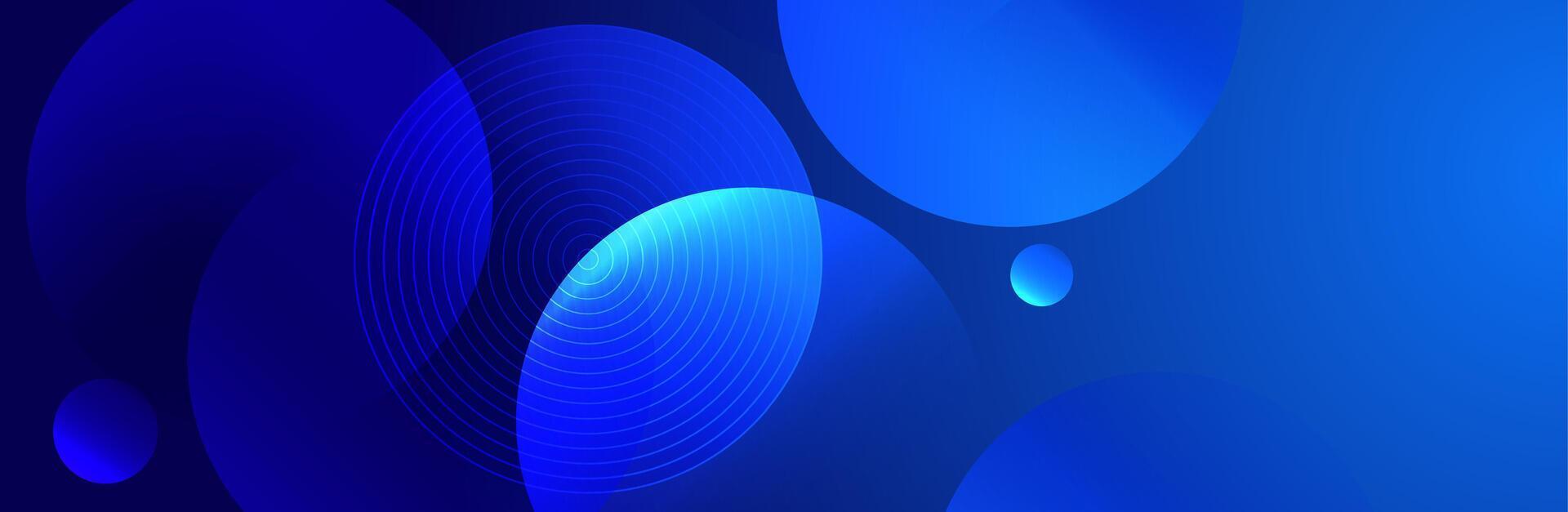 Abstract gradient dark blue background, circles, geometric lines, modern, banners. . Website template, presentation. vector
