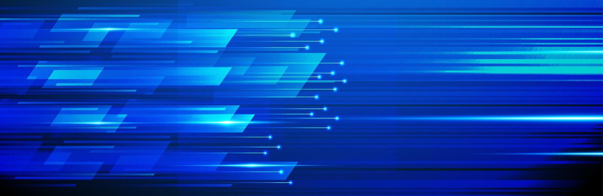 Dynamic blue abstract motion design vector