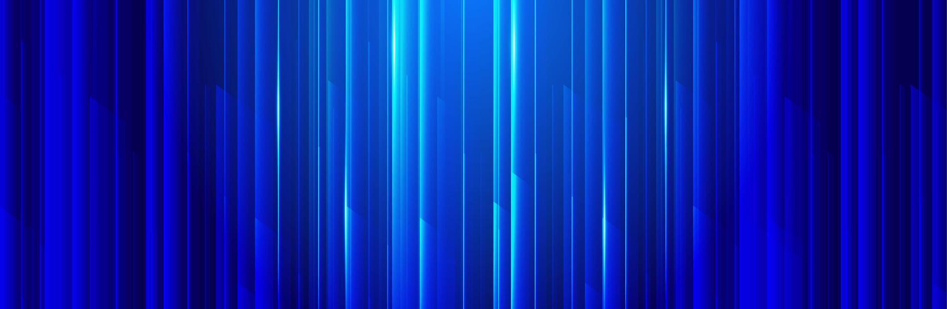 Technology Abstract blue futuristic vertical lines background template, digital concept, website, poster, cover, flyer, brochure, banner, presentation vector