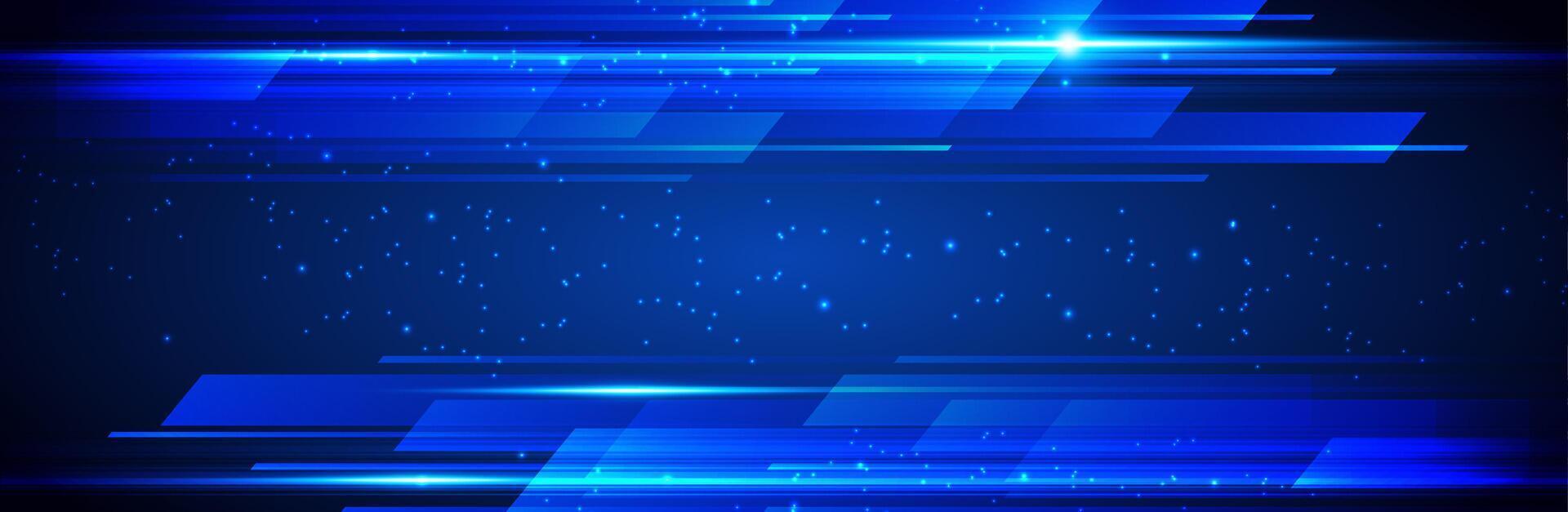 Blue abstract background with streaks of light vector
