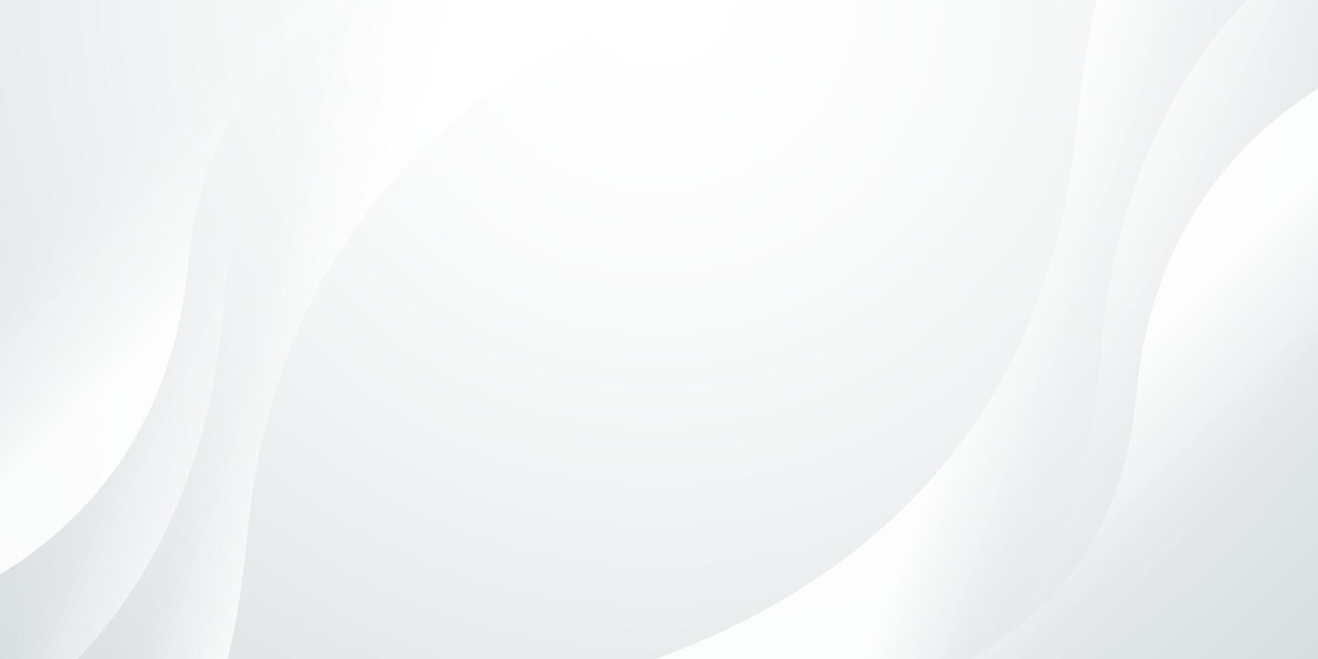 Minimal white abtrack background with gradient shadow and wavy lines. Banner, , website template, certificate, cover and presentation vector