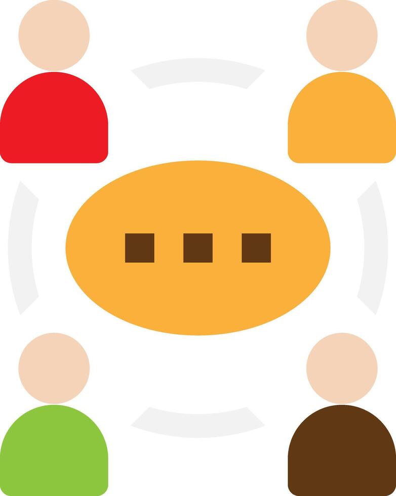 Learning Communication Technology Chat vector