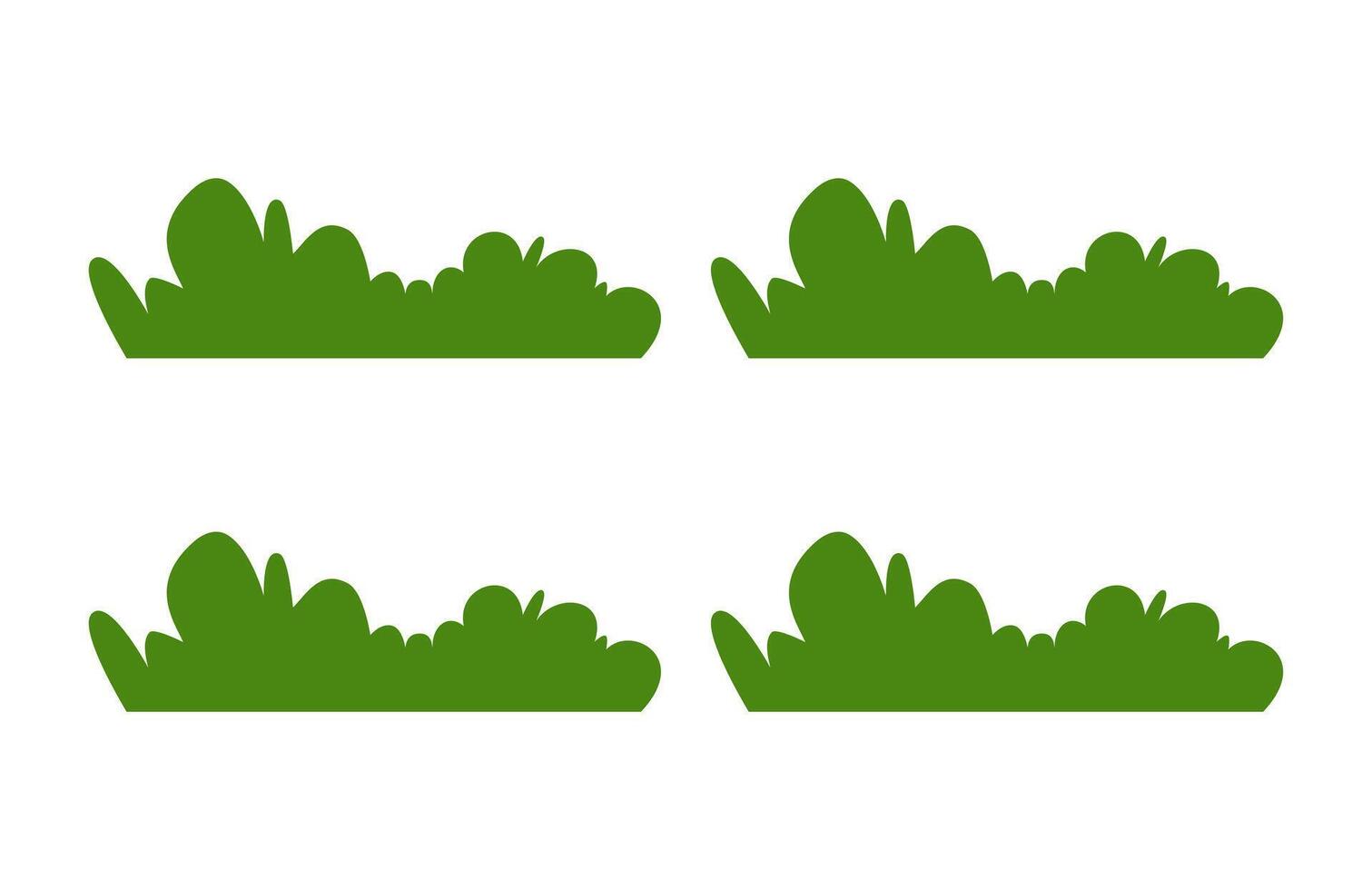 Bushes and Shrubs Pack. Garden and Forest Plants Illustration vector