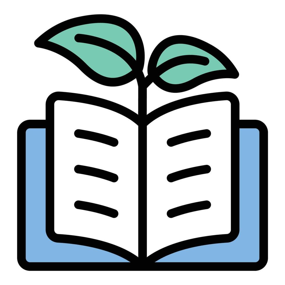 Growth training icon flat line style illustration representing personal and professional development, suitable for coaching, education, and career advancement projects vector