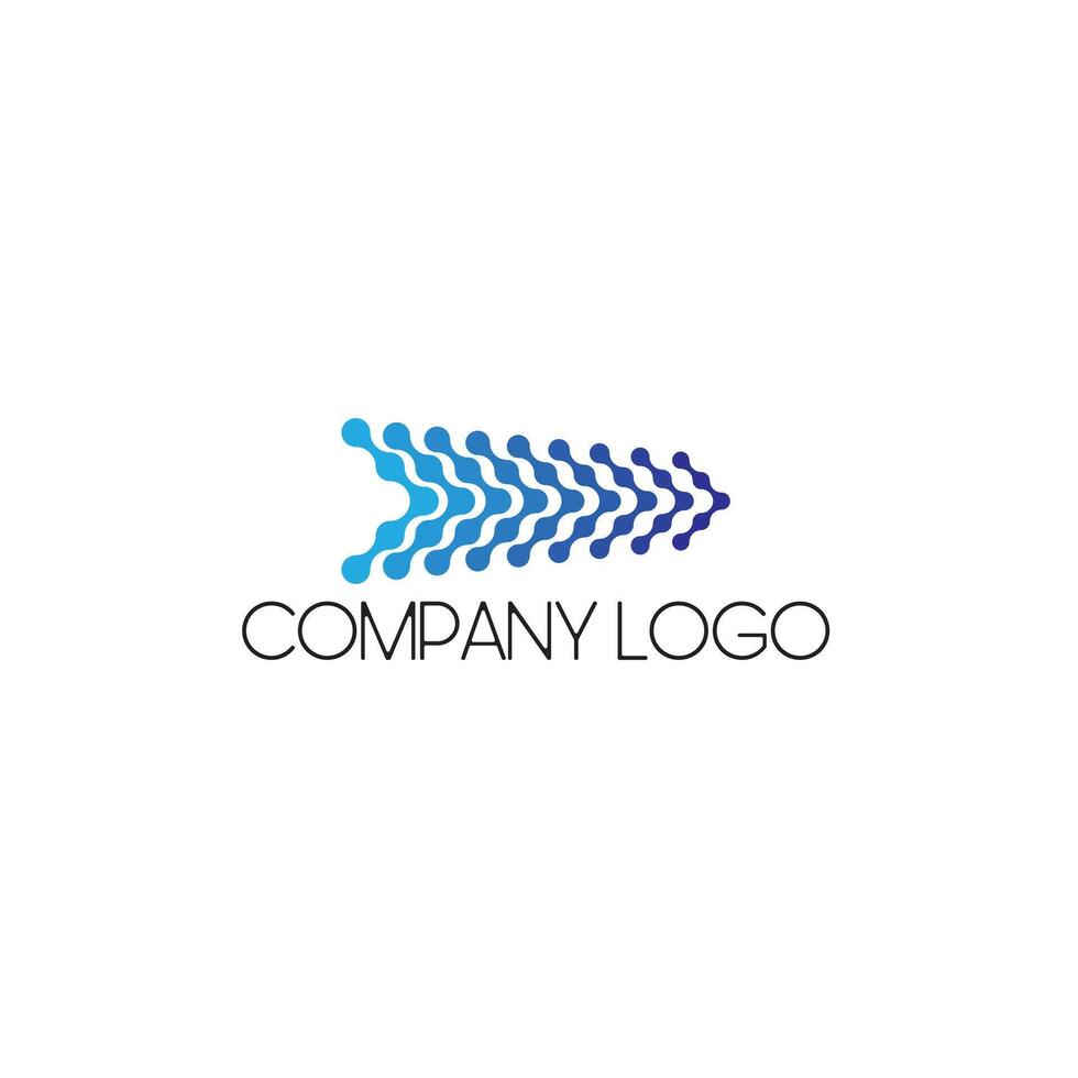 Gradient arrow concept logo symbol vector
