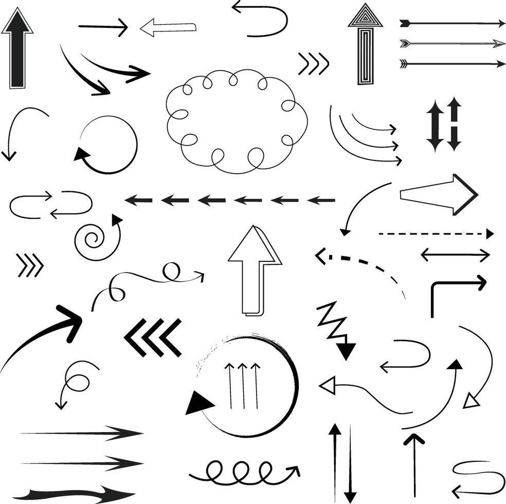 Hand drawn doodle art vector