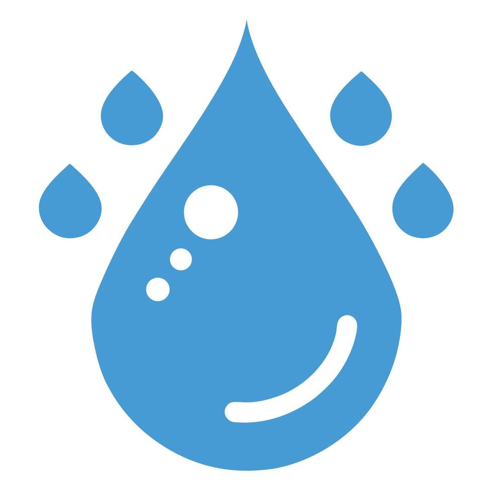 Blue water drops splashing liquid motion droplet vector