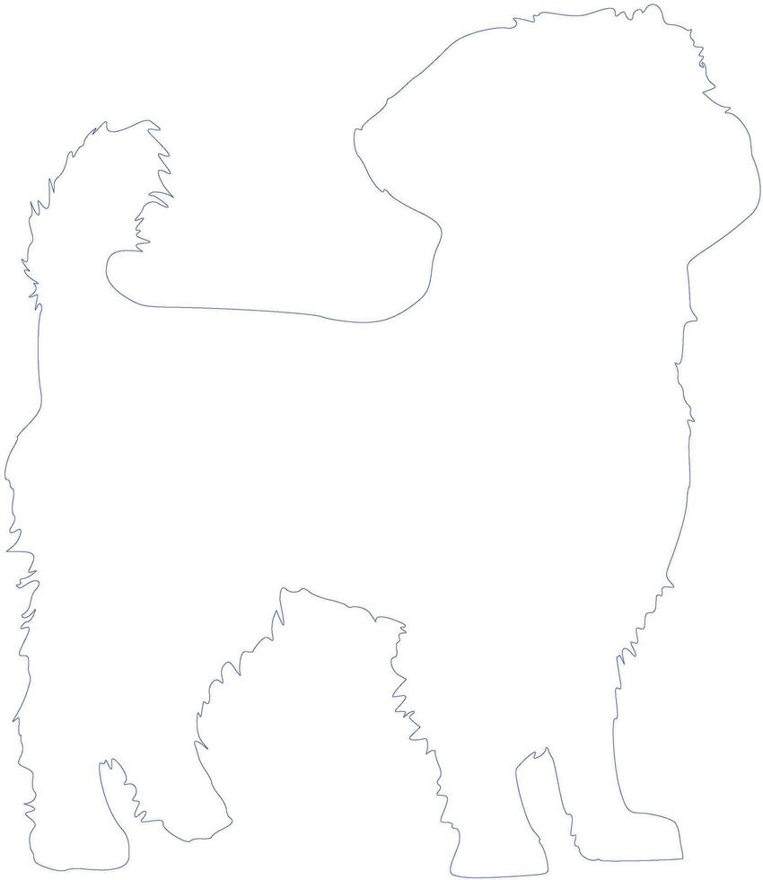 Affenpinscher Dog Outline Design Template for Cricut Stickers - Laser Engraver Cut Files of Dog Silhouette - Tattoo Clipart and Pet Line Art For Minimalist Diy Wall Decor Pet Lovers Memorial Portraits vector