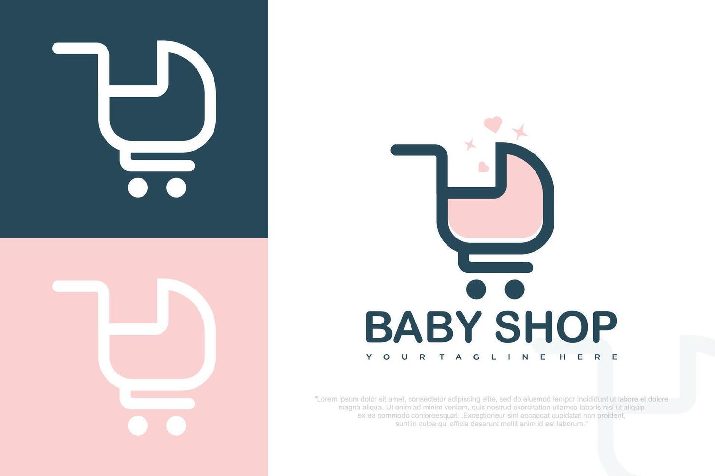 baby store logo design , illustration. vector