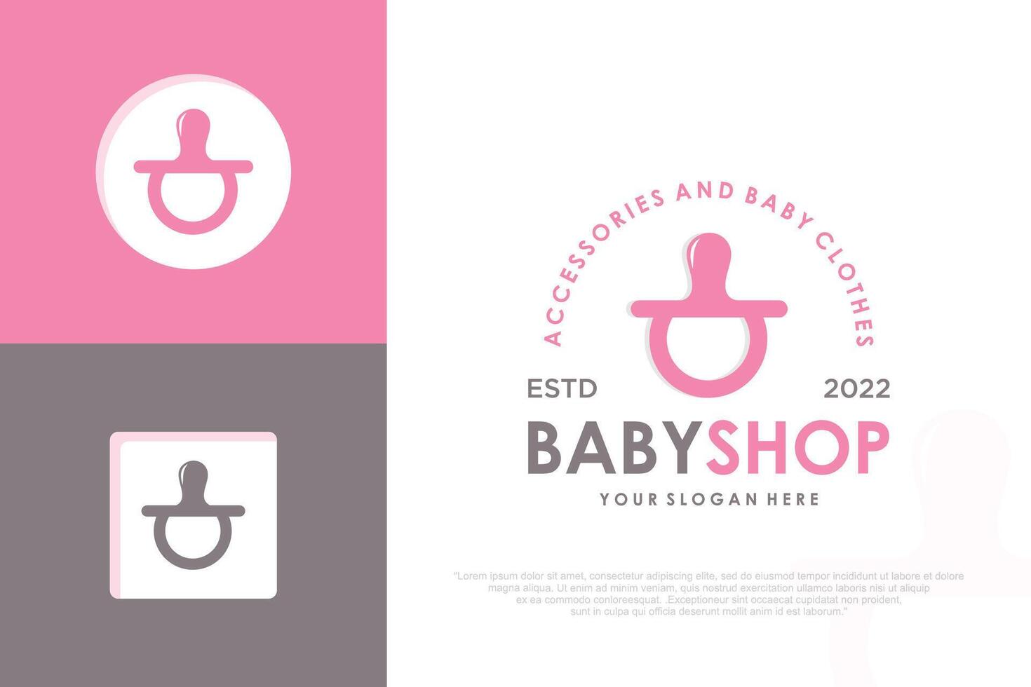 baby shop logo design , illustration vector