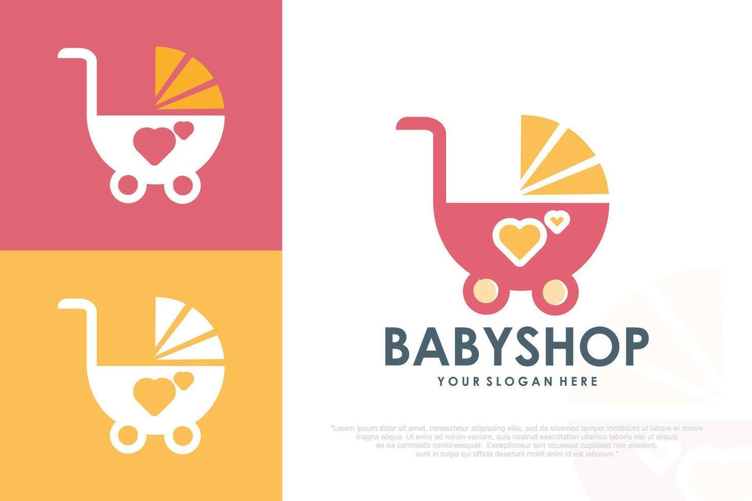 Kids Store Logo Design , illustration. vector