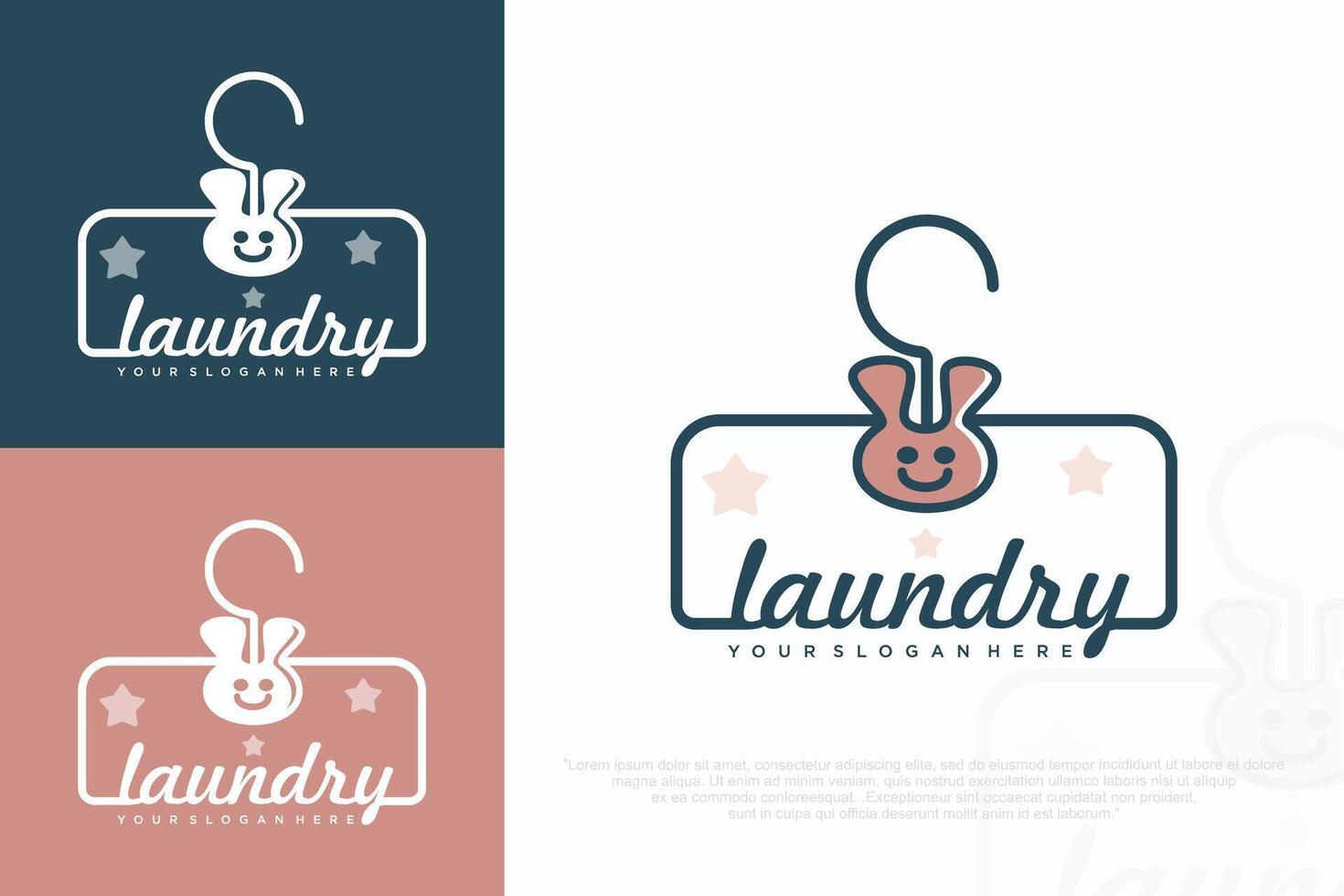 Logo for children's clothing shop. template of the brand for the designer.illustration vector