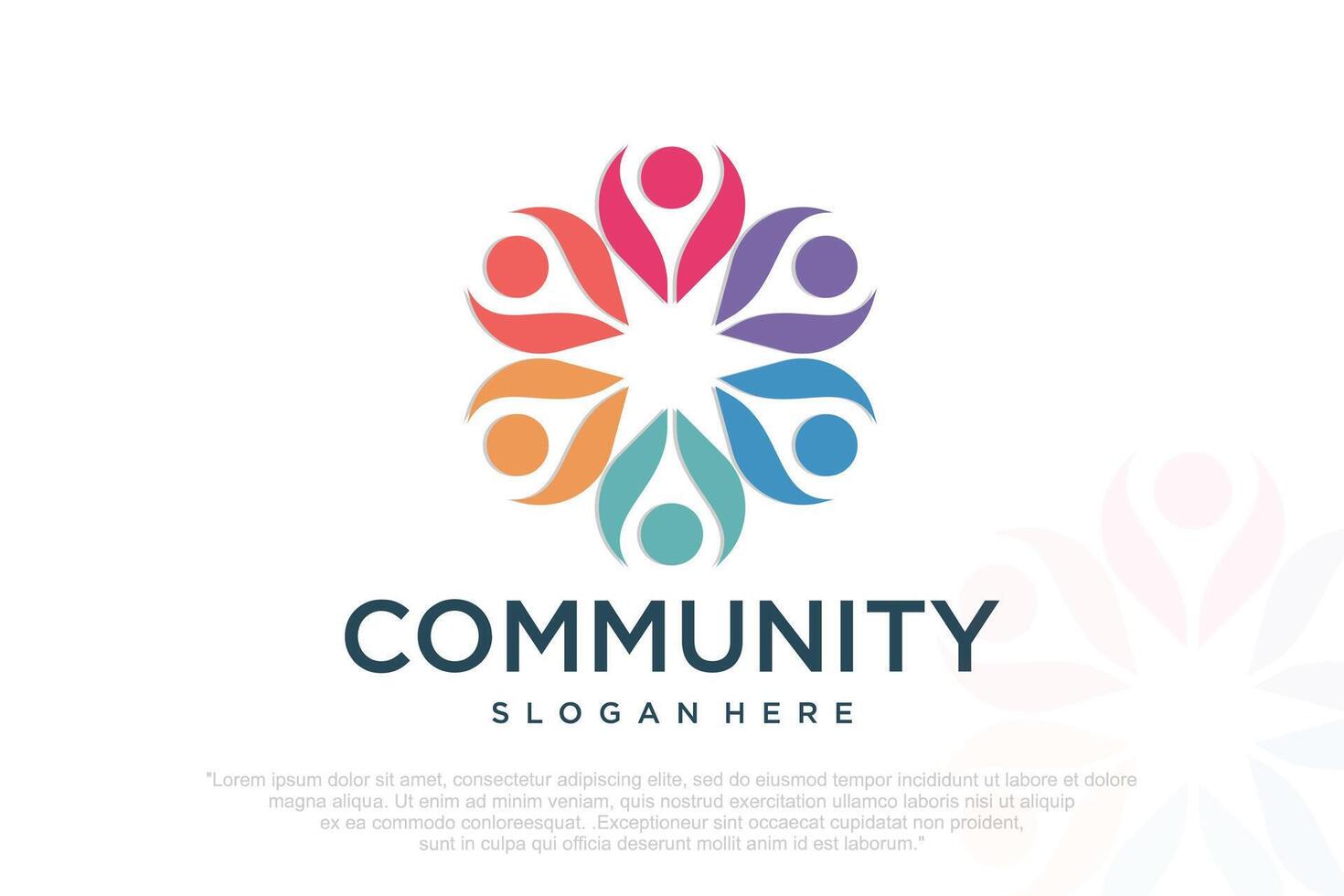 teamwork logo design . vector