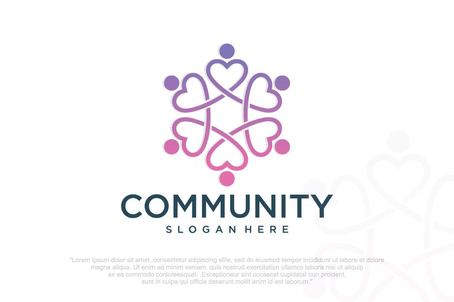 teamwork logo icon business abstract illustration. vector