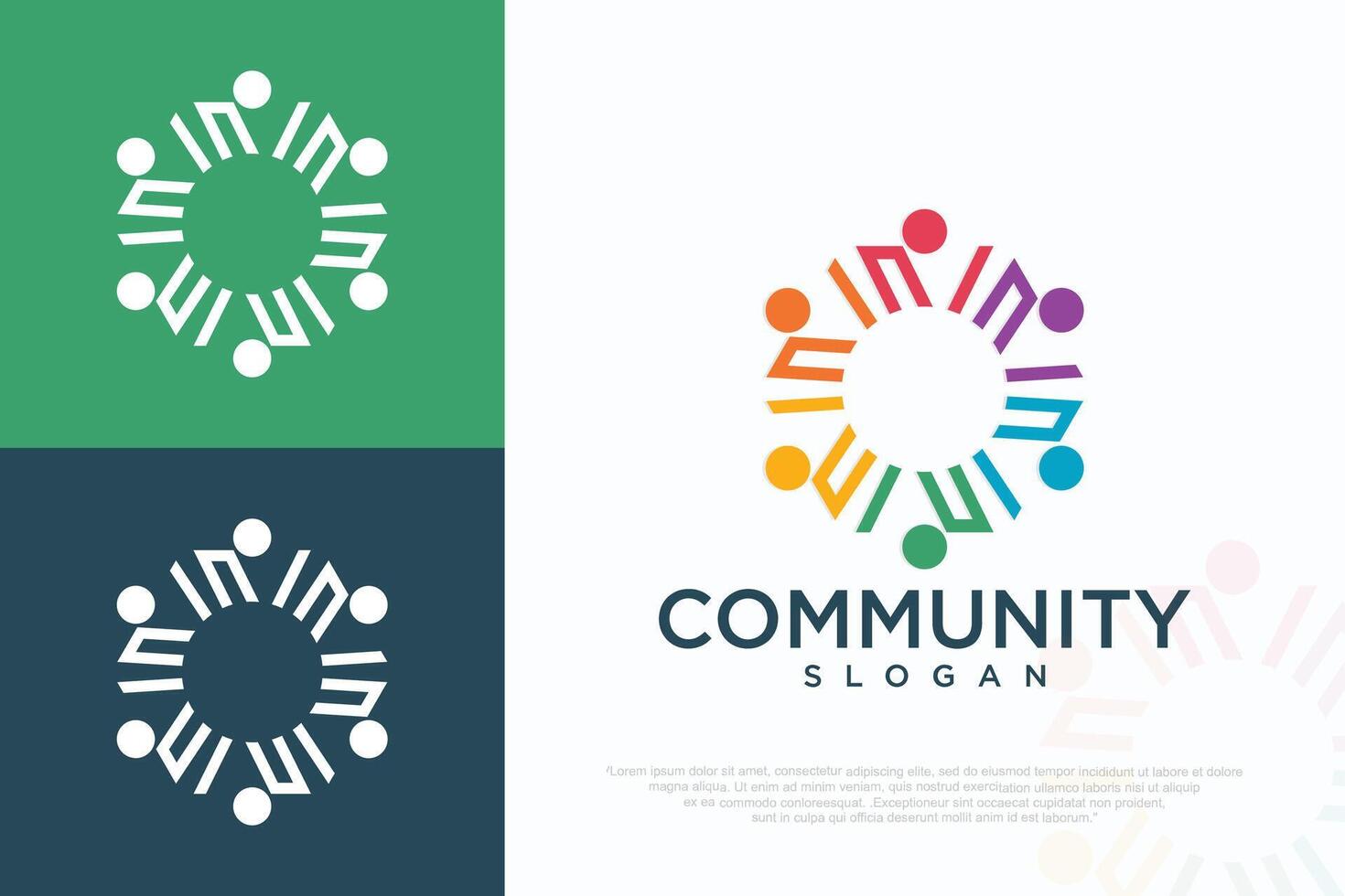 teamwork logo icon business abstract , illustration. vector