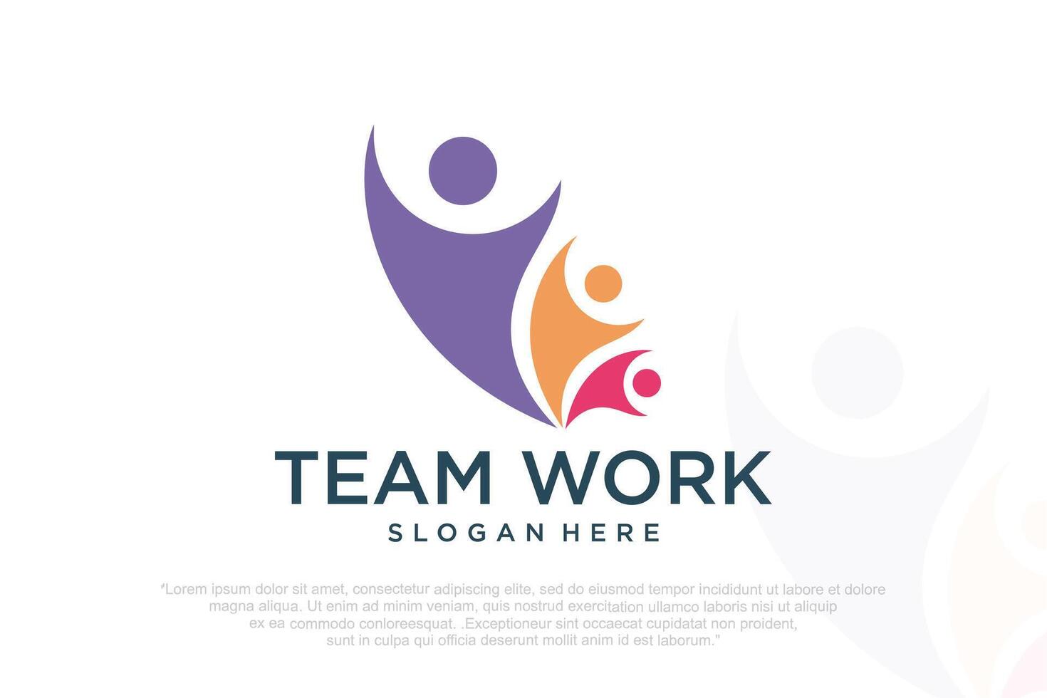creative colorful social group logo design . vector