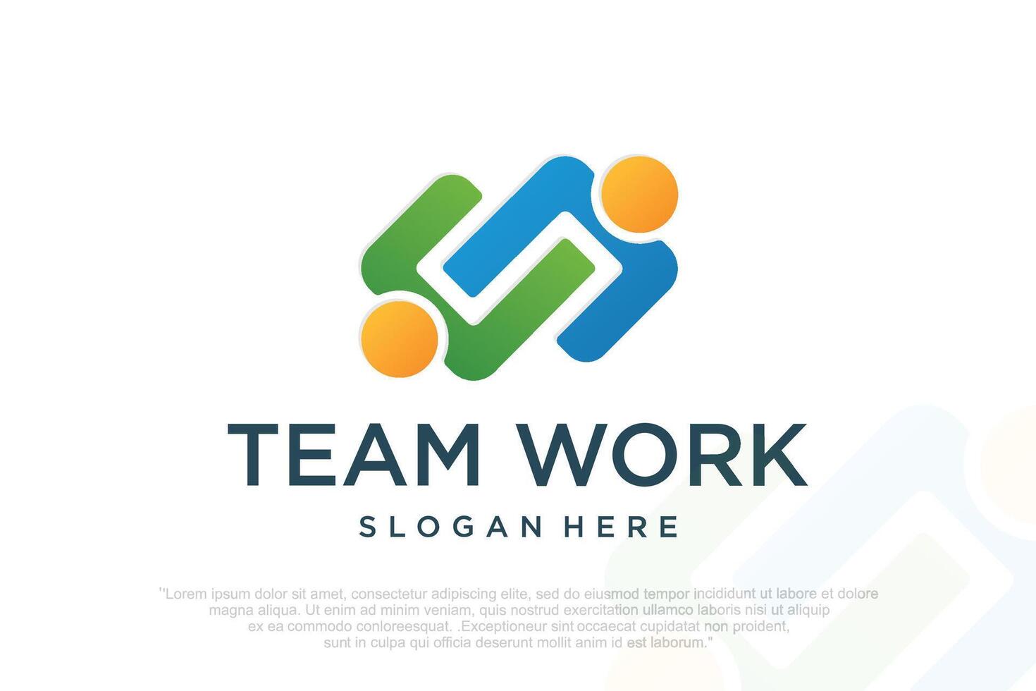 teamwork logo design icon business vector