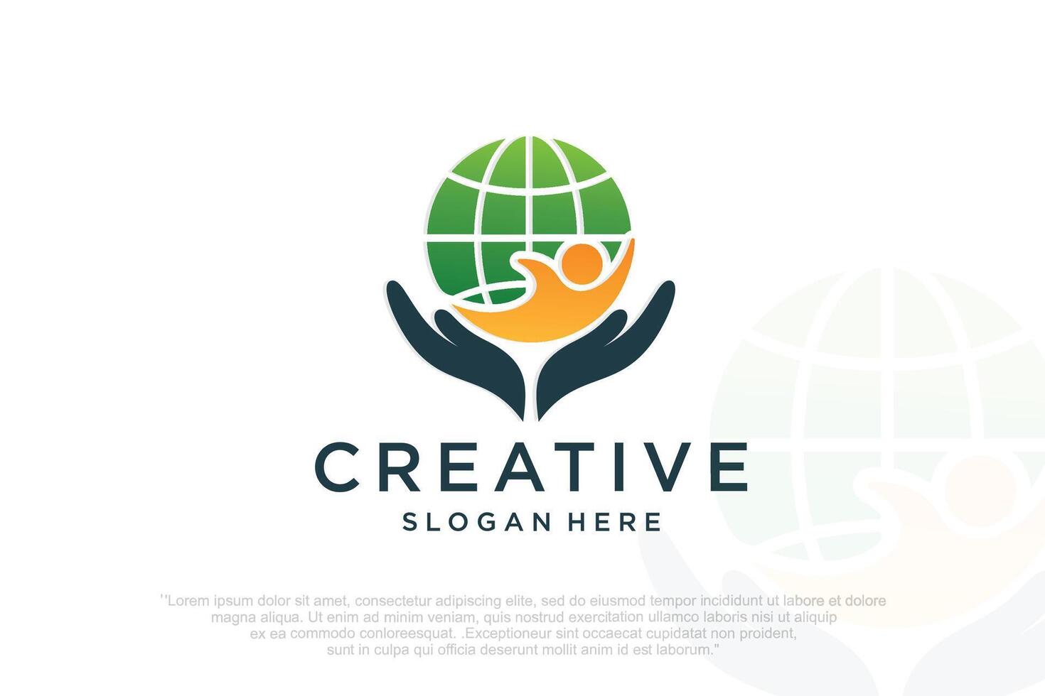 Global Community Logo Icon Elements Template. illustration vector