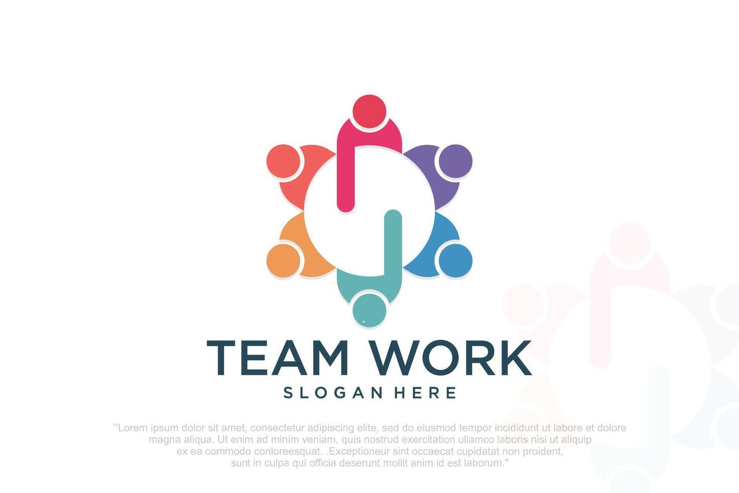 community people, social community, global community, family logo design. vector