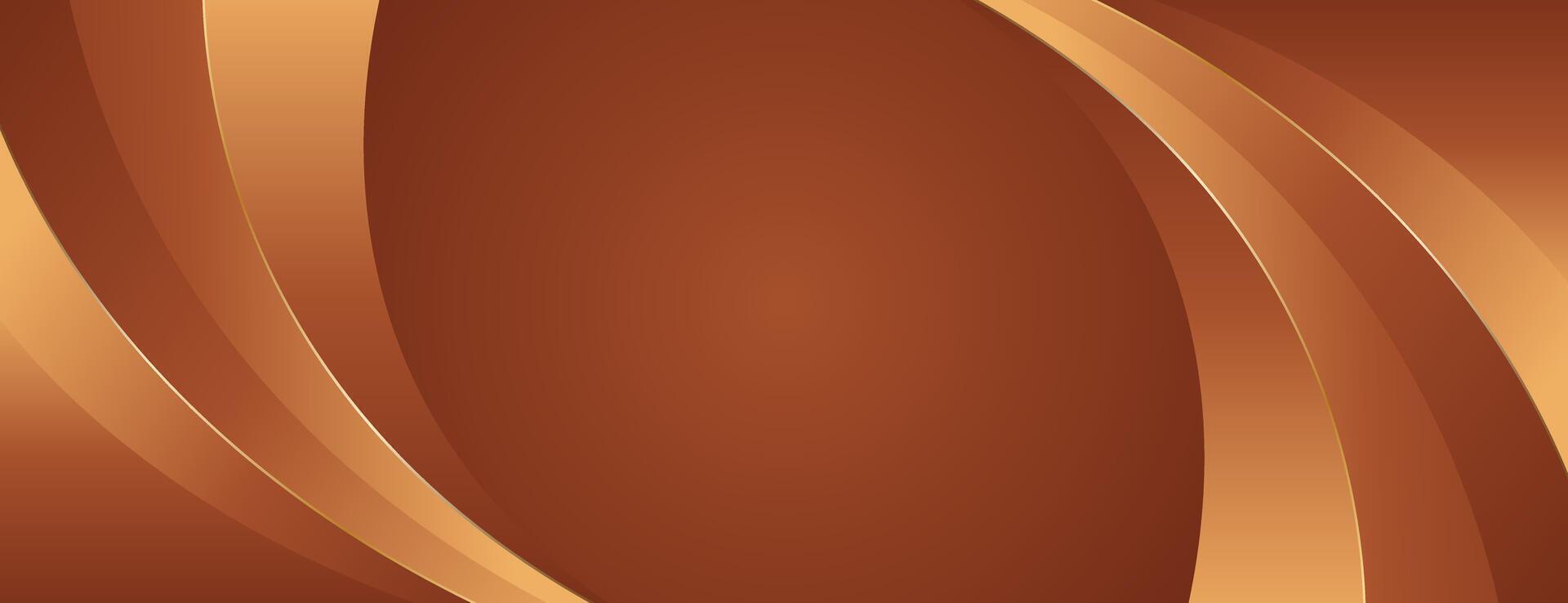 Minimialist elegant luxury bronze banner background vector