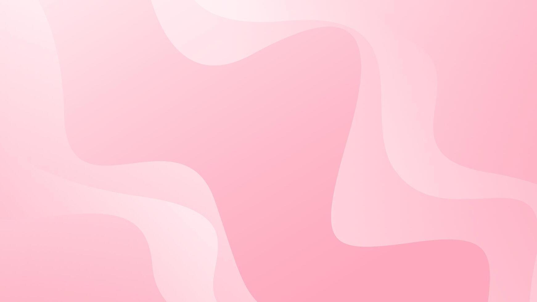 Abstract pink wave background, pink beauty dynamic wallpaper with wave shapes. Template banner background vector
