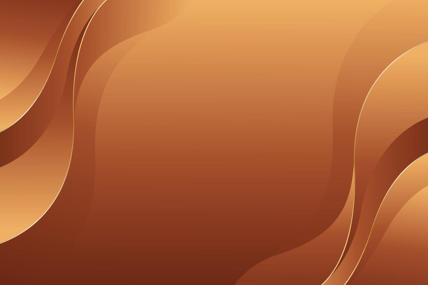 Abstract bronze luxury wave background. Elegant metallic design style for templates, banners, covers, sales, business, events, awards, websites, pages, and more vector