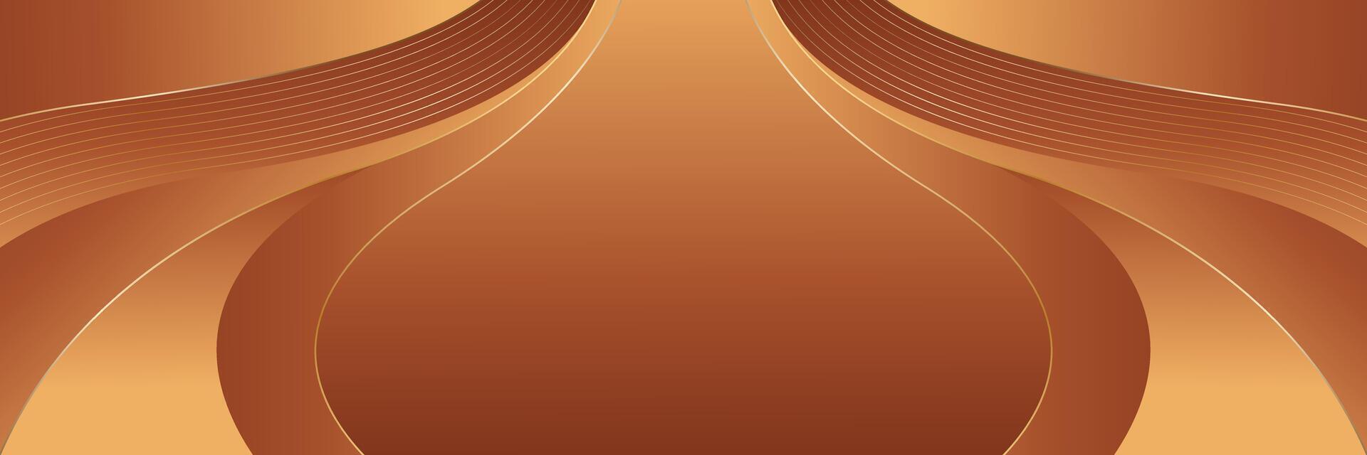 Abstract modern bronze luxury banner background vector