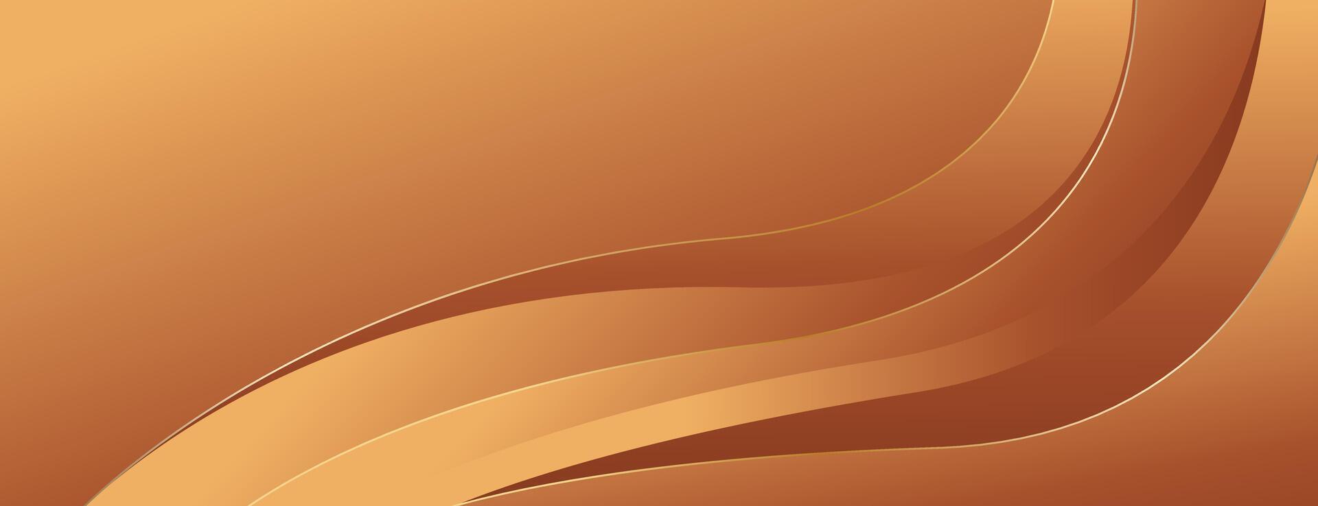 Bronze and gold luxury banner background vector