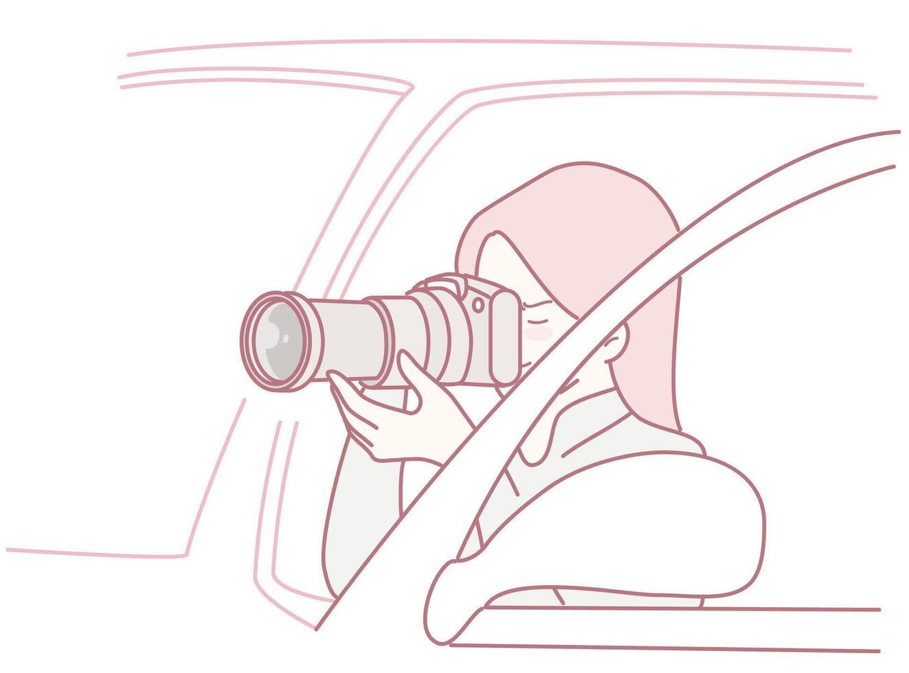 Candid Photography from a Car Building Skill in the Art of Capturing Beautiful Moments on the Go vector