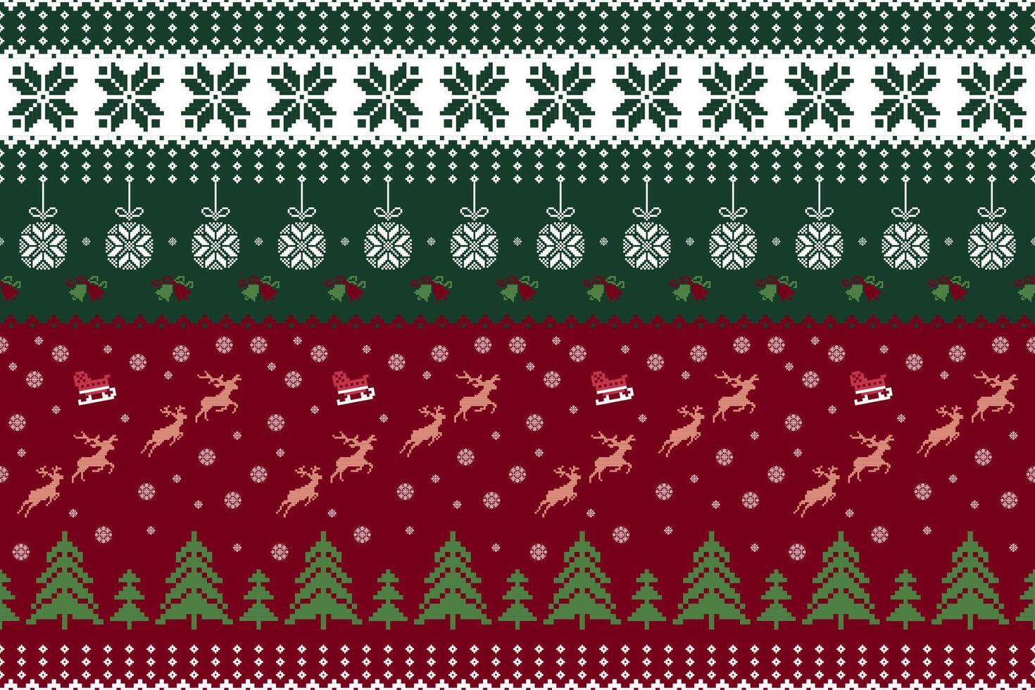 Christmas with reindeer vector