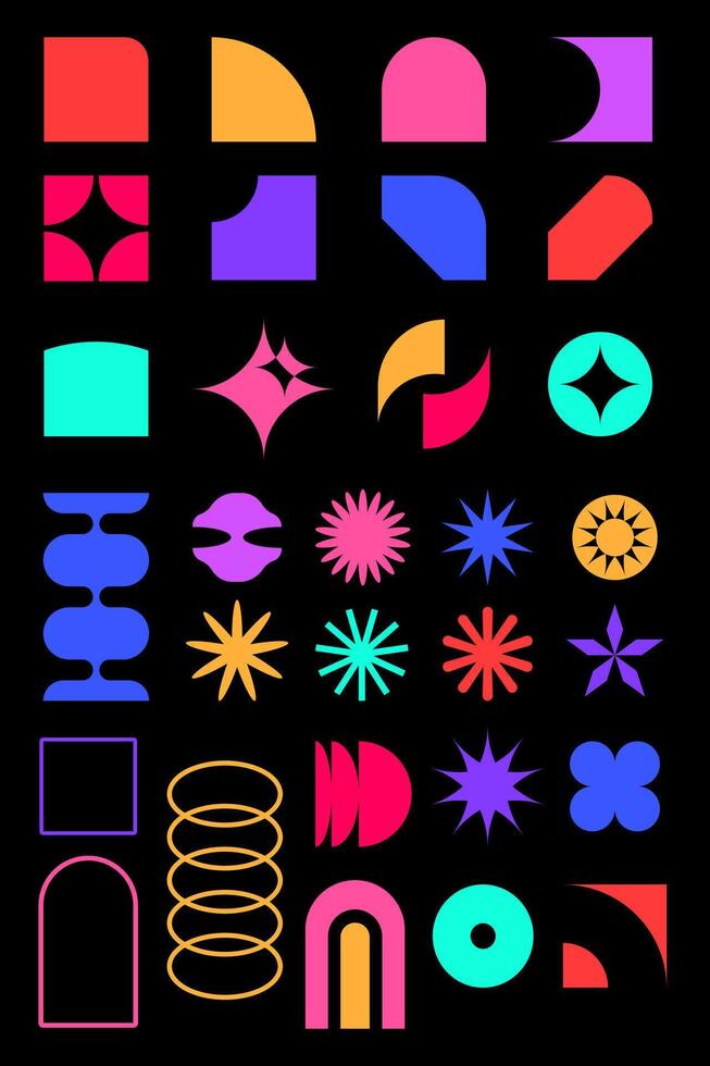 Bauhaus element design vector