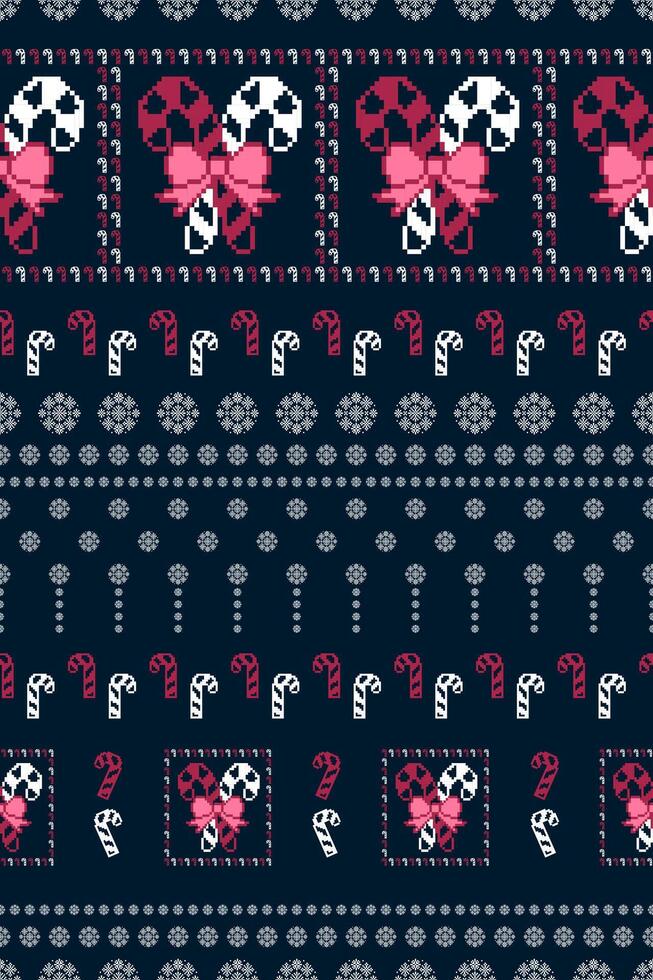 Candy Christmas pattern vector