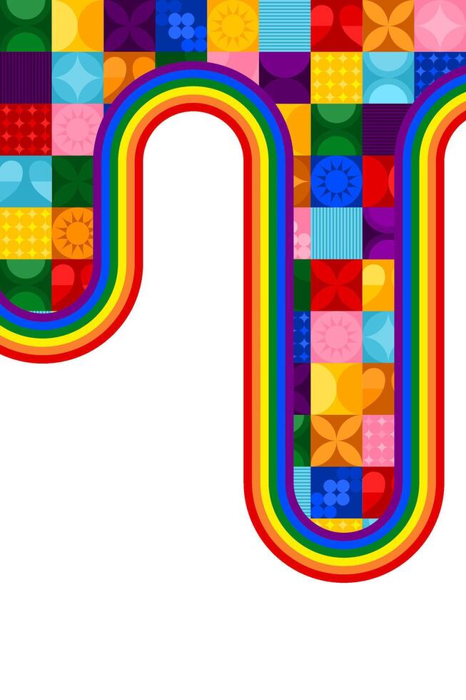 Pride rainbow design vector