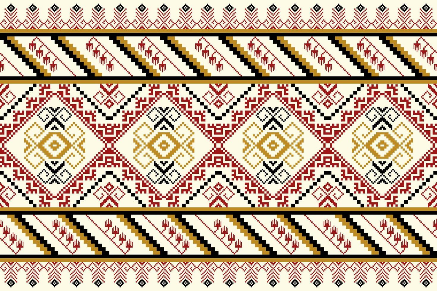 Golden ethnic pattern vector