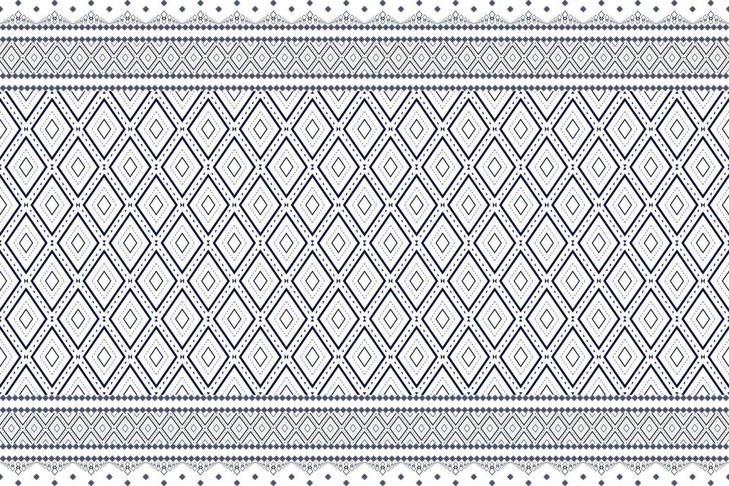 White ethnic pattern vector
