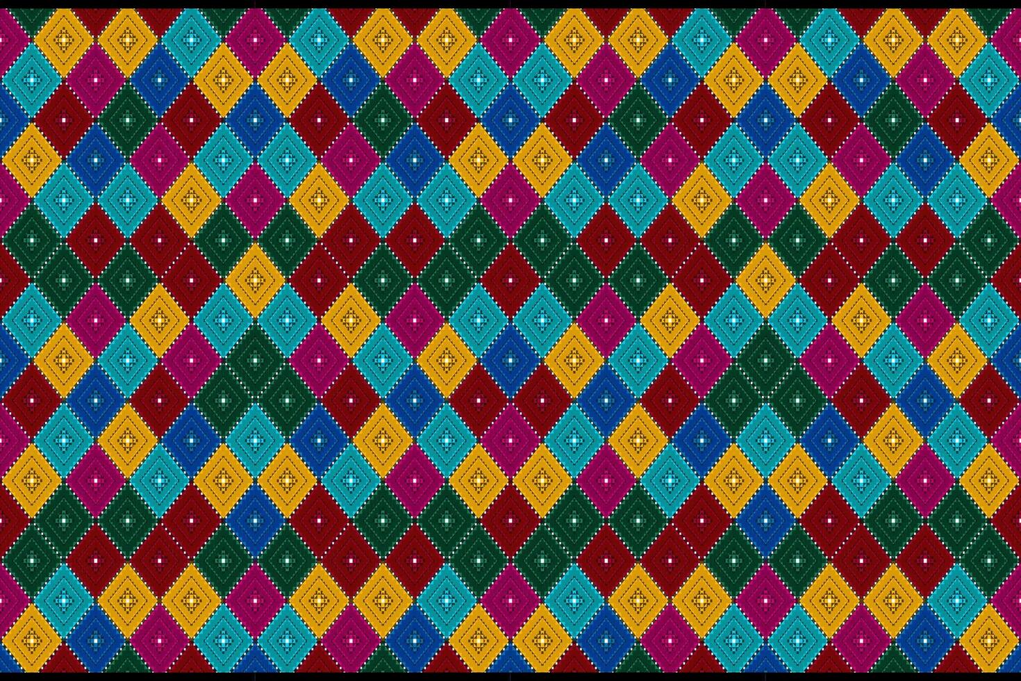 Retro ethnic pattern vector