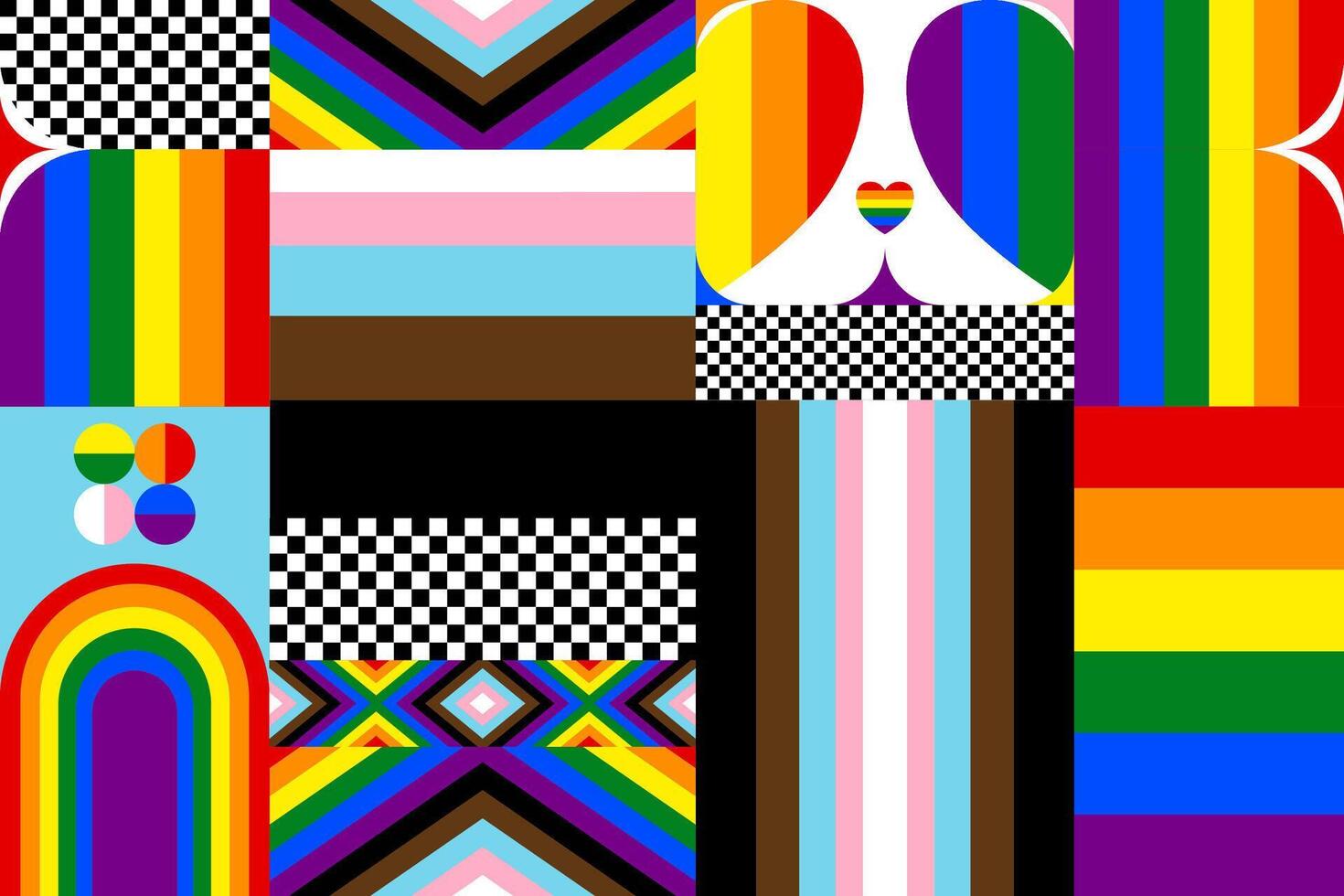 Pride pattern design vector