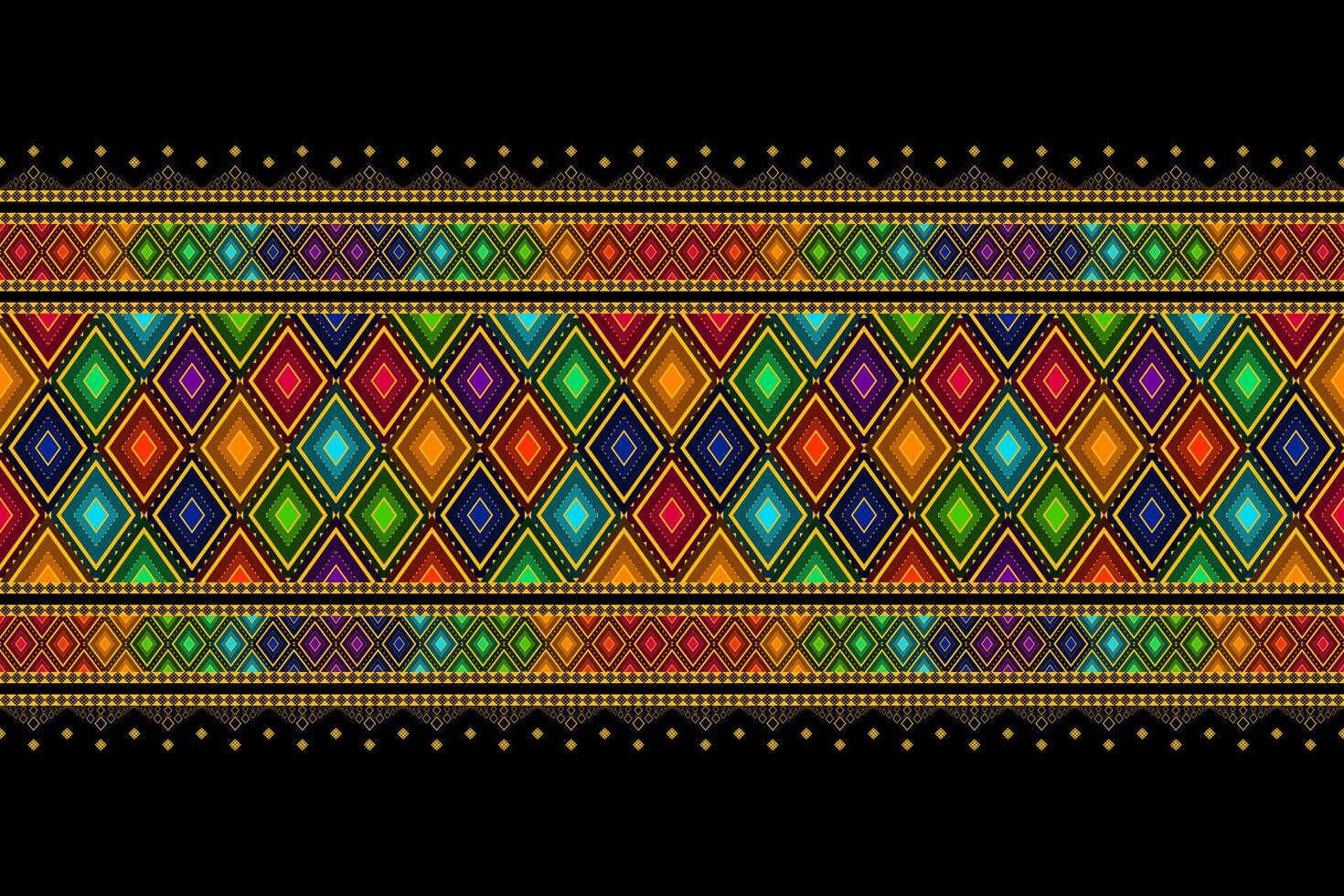 Mosaic ethnic pattern vector