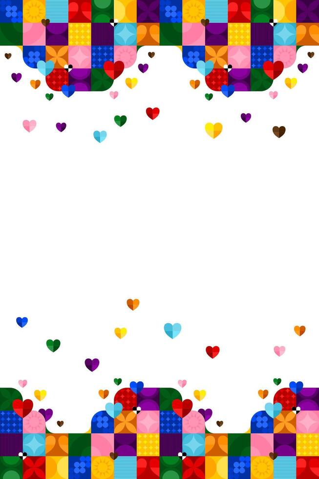 Pride heart design vector