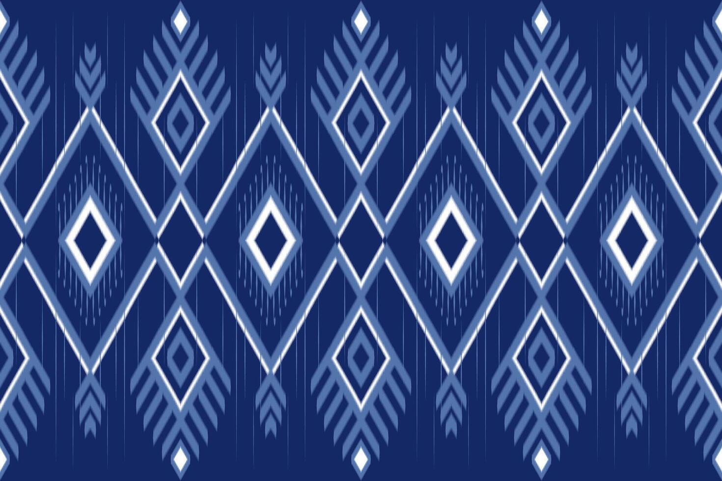Ikat pattern design vector