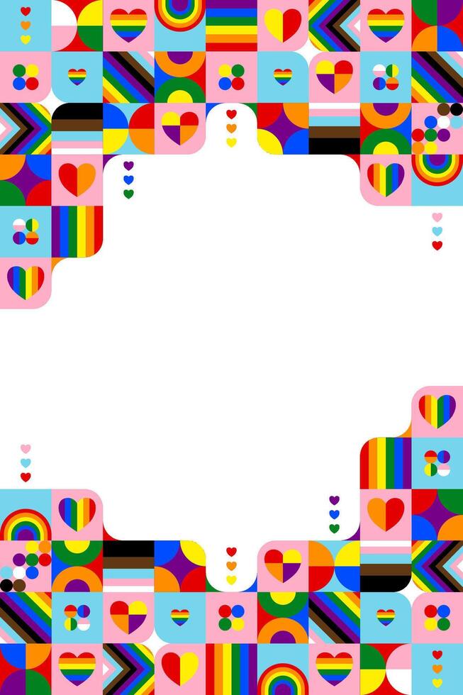 Pride month design vector